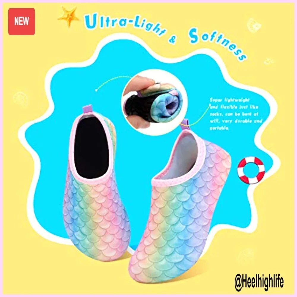 Kids Water Shoes Barefoot Non-Slip Quick Dry Aqua Socks Beach Swim